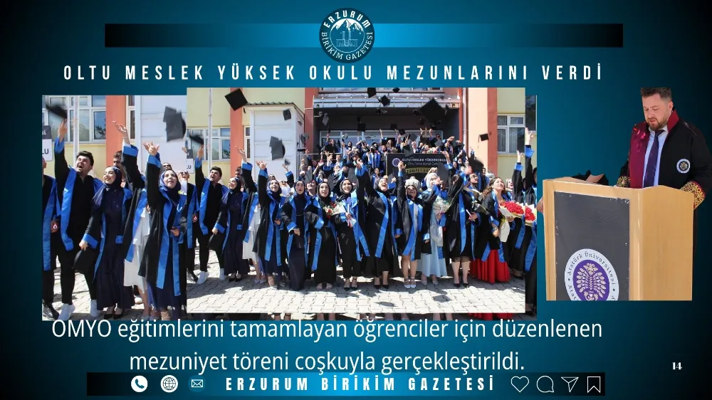 Mezunlar Mezuniyet Coşkusu Yaşayarak Kep Attı