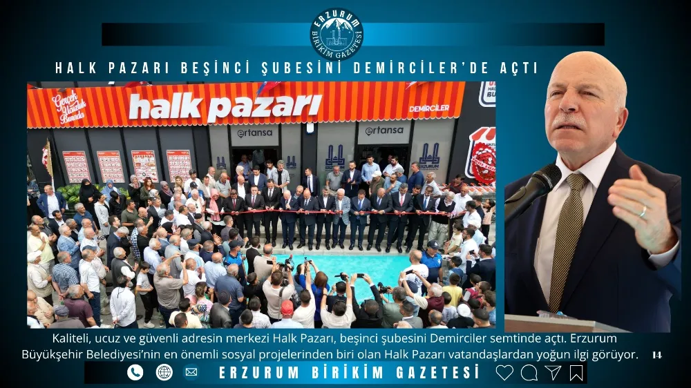 HALK PAZARI BEŞİNCİ ŞUBESİNİ DEMİRCİLER’DE AÇTI
