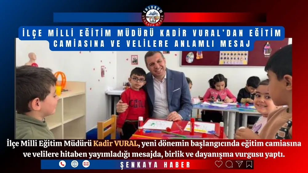 Şenkaya’da Yeni Eğitim Yılı Coşkuyla Başladı